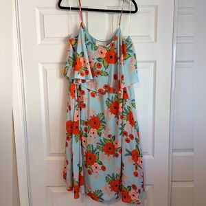 HTF and NWOT Paper Crown and Rifle Paper Co floral dress